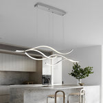 Modern Kitchen Lighting Bundle with Linear Chandelier, Crystal Pendants & Under Cabinet LED Light