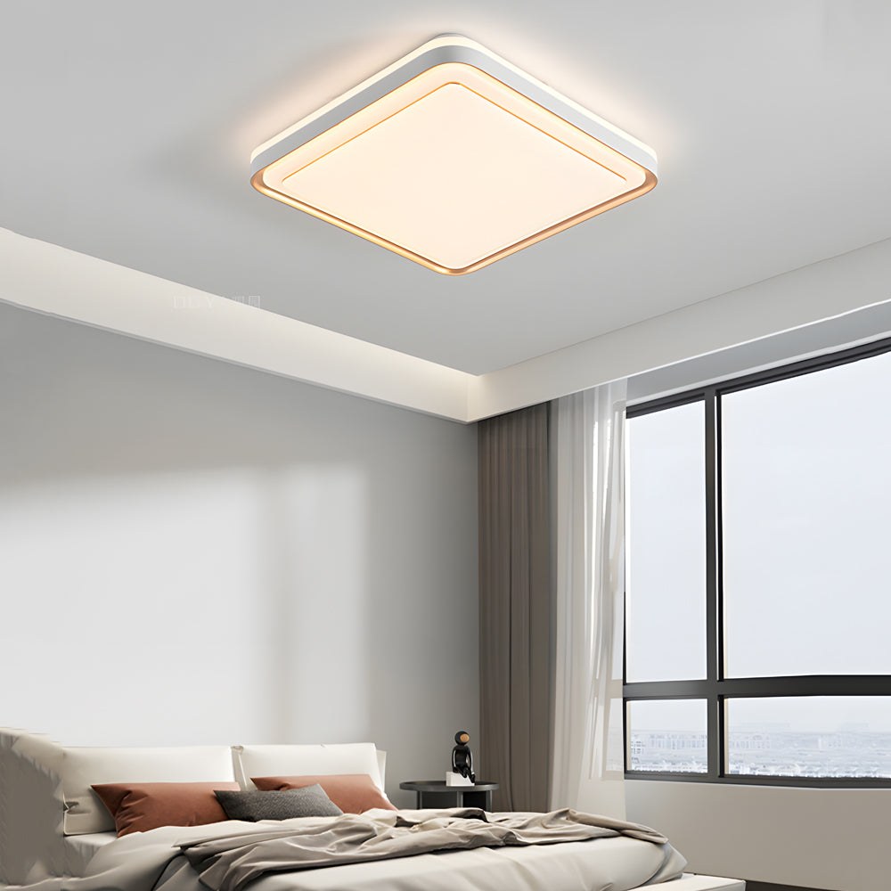 1 Light Rectangular Led Flush Mount Ceiling Light