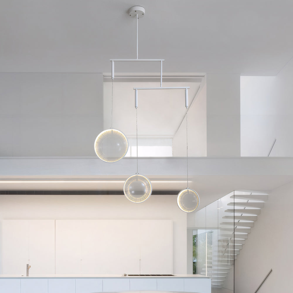 3 6 9 Light White Focus Led Chandelier