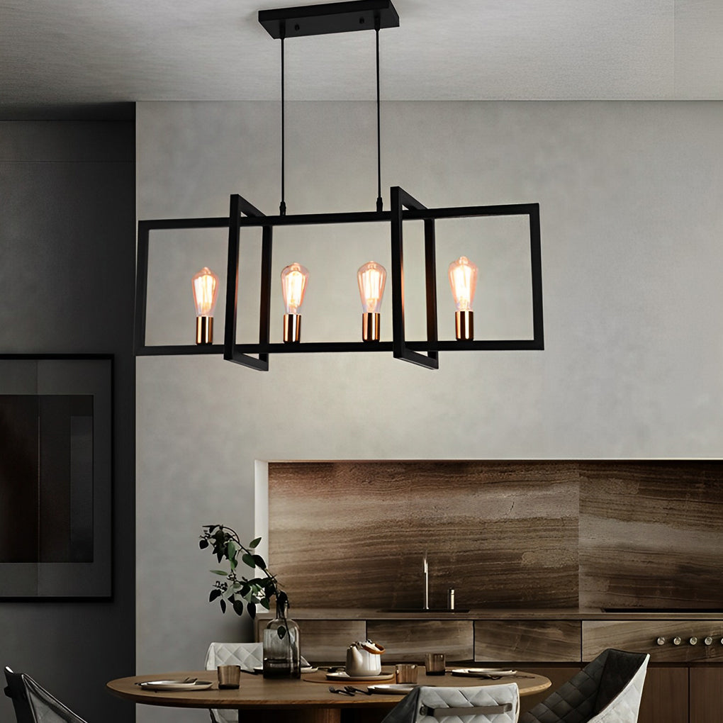Rectangular Frame Design Pendant Lights Li002265