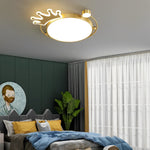 Round Cartoon Crowns Ceiling Light Ha091436
