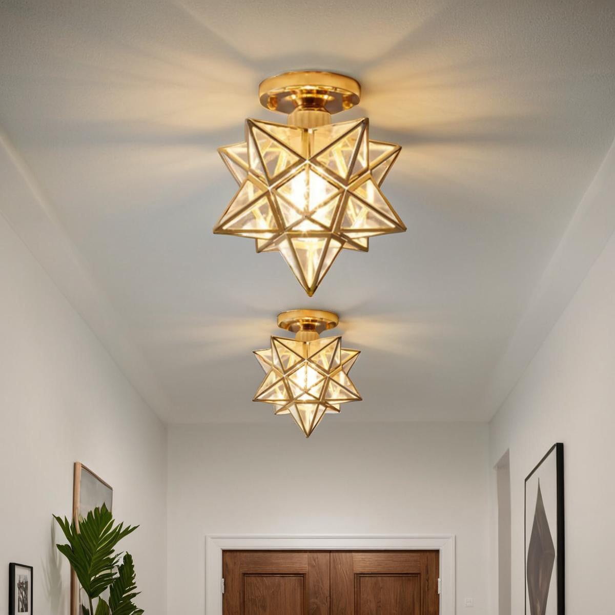 Vintage Star Shape Ceiling Light
