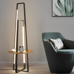 Modern 63 Inch Metal Led And Tray Floor Lamp For Living Room