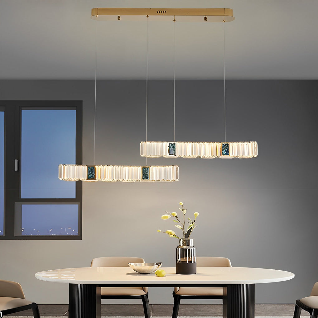 2 Strips Dining Room Chandeliers Ha090640