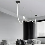 Modern Minimalist Led Silicone Rope Pendant Chandelier