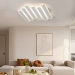 4 6 Lights White Metal Line Dimmable Led Ceiling Light