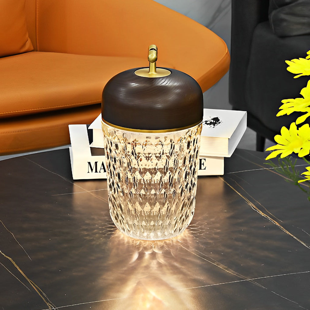 Pretty Cup Shape Crystal Table Lamp Glass Ambient Lighting