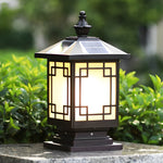 Retro Grilles Solar Fence Post Light Ha080730