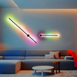 Modern LED Linear Wall Sconce with RGB Remote Control