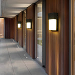 Rectangular Waterproof Led 10W Black Outdoor Wall Light