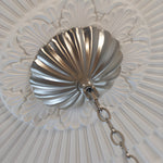 Tiered Capiz Shell Chandelier Elegant French Style Hanging Lighting