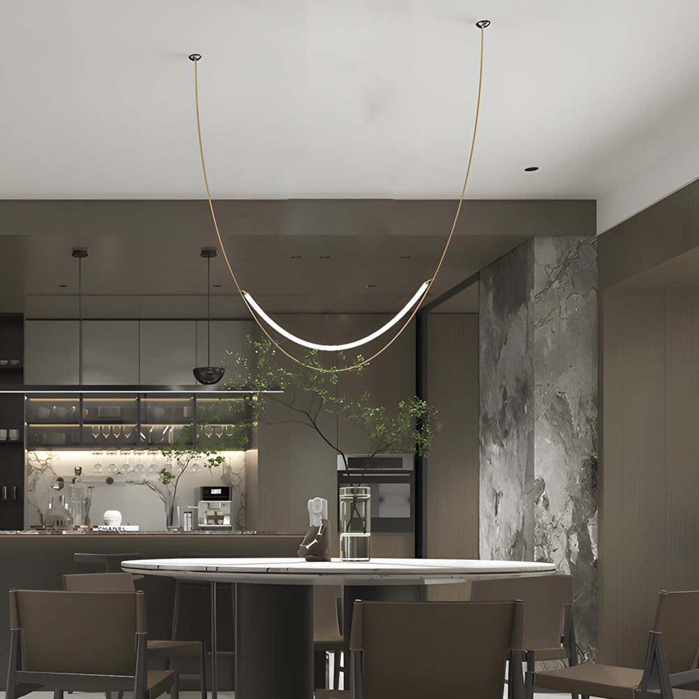 1 3 Leather Belts Led Pendant Light Modern Led Staircase Chandelier