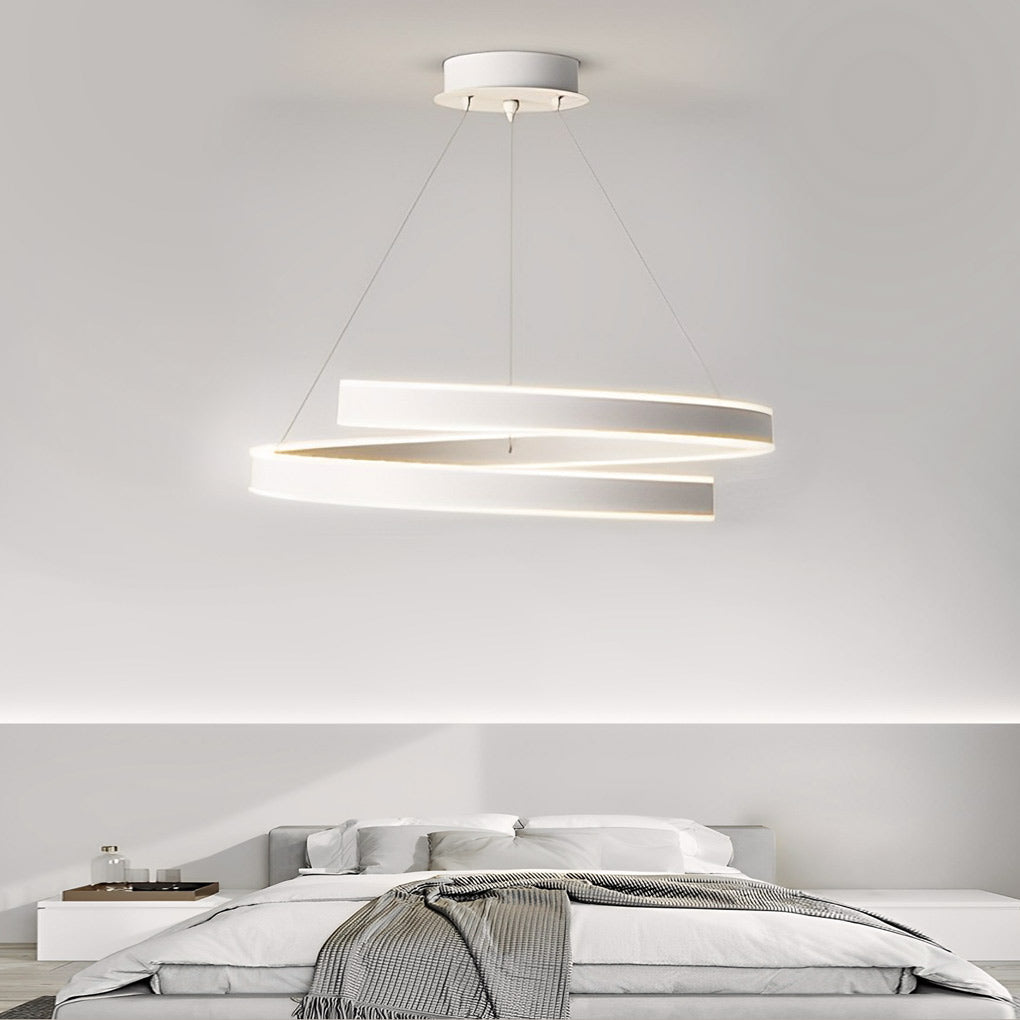 Rotating White Nordic Chandelier Ha083139