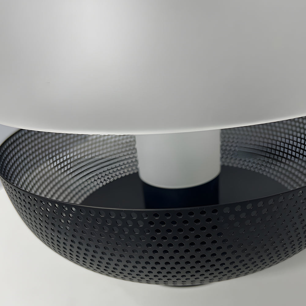 Mesh Metal And Frosted Glass Led 11 Inch Table Lamp