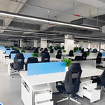 6 Pcs 47 Inches Rectangle Aluminum Long Linear Led Modern Office Pendant Lights