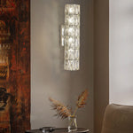Cylindrical Crystal Three Step Dimming Light Led Modern Wall Sconces Lighting