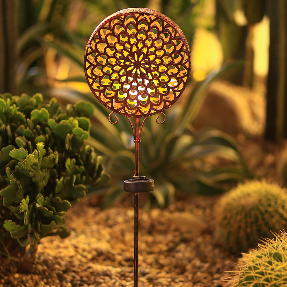 Round Hollow Waterproof Solar Light Li002669