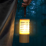 Portable Wood Usb Rechargeable Led Camping Lantern