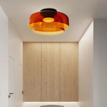 Iwhd 6W Amber Glass Led Pendant Lights Fixtures Home Decor Bedroom Living Dining Room Nordic Modern Hanging Lamp Lamparas