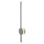 Modern LED Wall Sconce with Black, Gold, or White Hardware