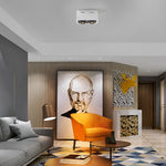 Modern Rectangular LED Surface Mounted Spotlights, Adjustable 2-Light Ceiling Fixture
