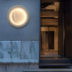 Lunar Halo Outdoor Wall Sconce — Waterproof LED Modern Light