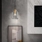 Semi Threaded Glass Modern Pendant Lights Li002703