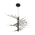 Aurelia Spiral LED Chandelier in Gold or Black