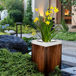Square Waterproof Illuminated Planters Solar Light Li002652