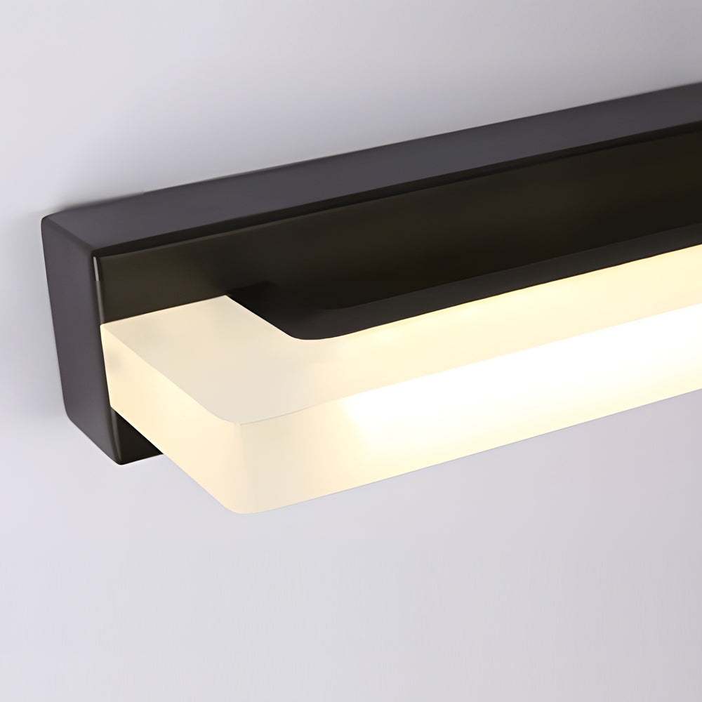 Linear Led Black Bathroom Fixture Light Filter