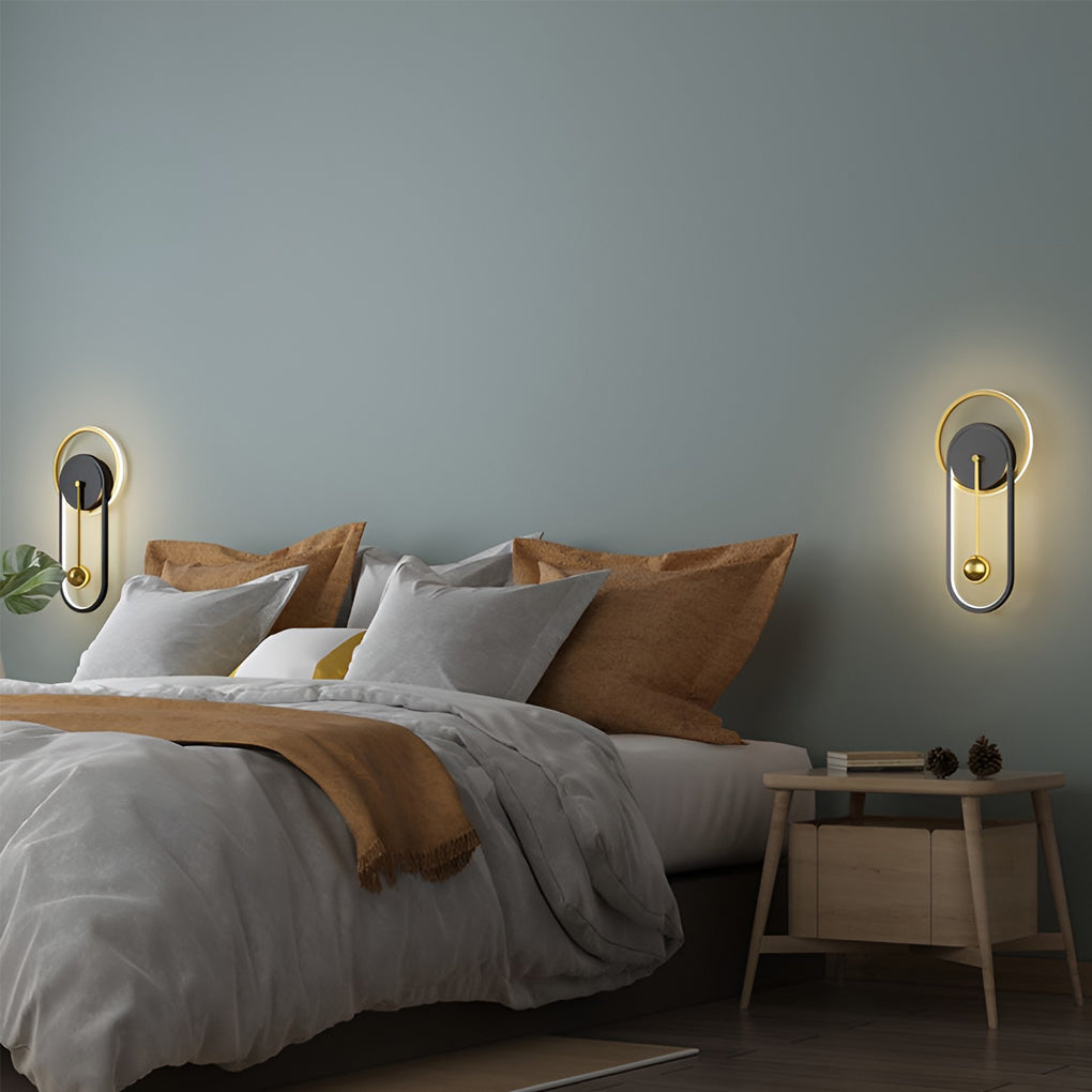 Creative Mute Clock Shaped Wall Lamp Li001948