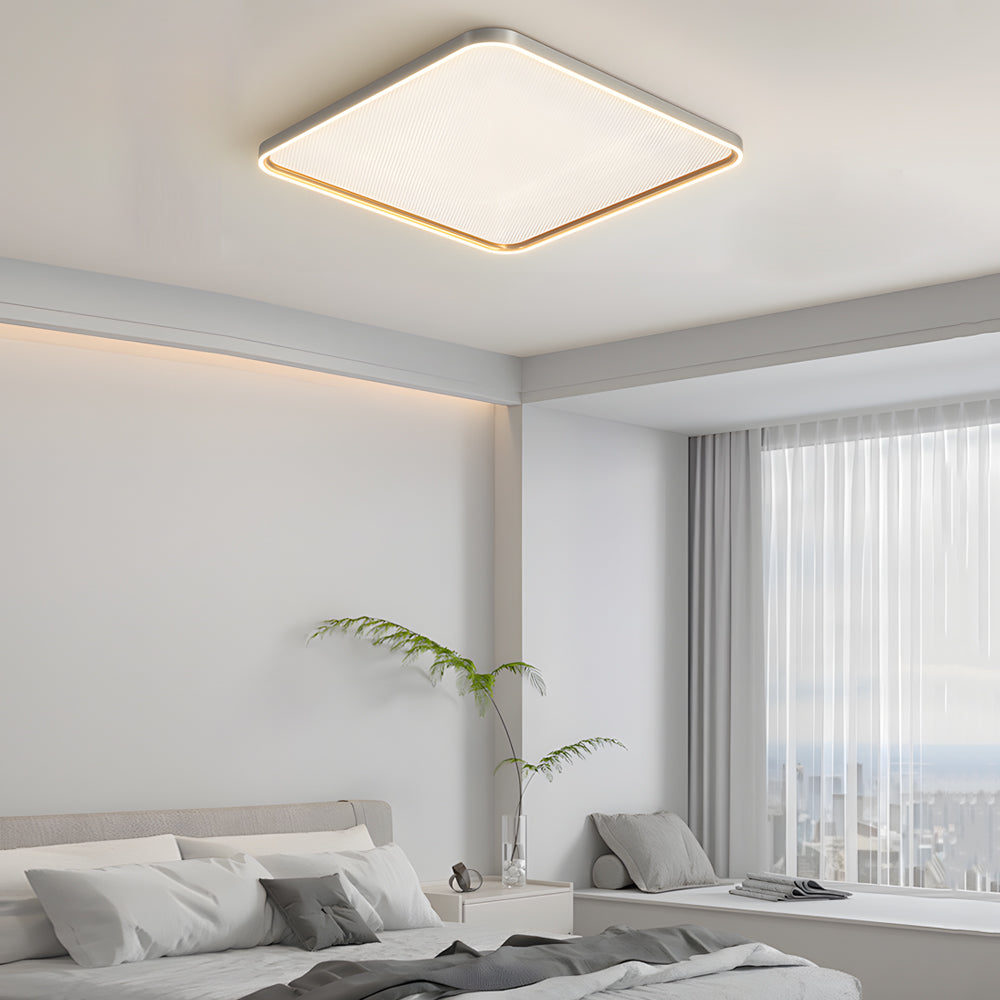 Brushed Gray Aluminum Led Ceiling Light