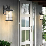 Retro Black American Garden Wall Lamp Ha076234