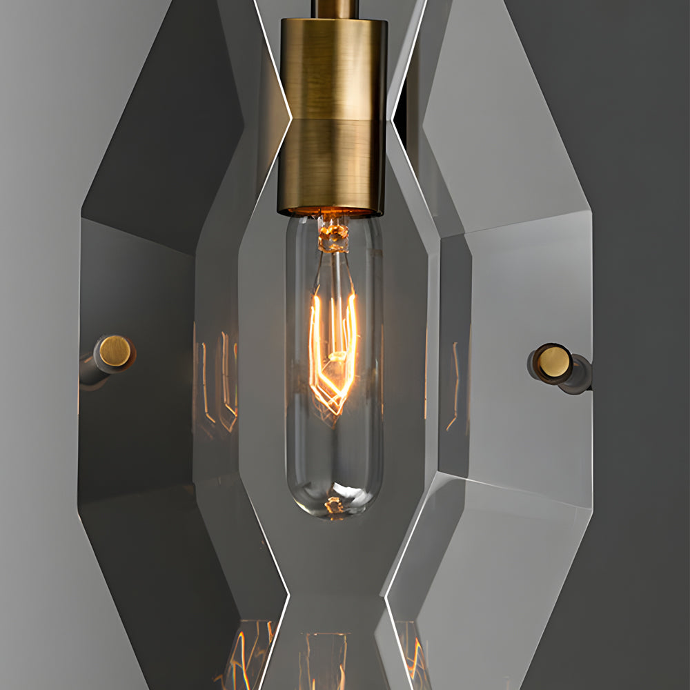Copper Light Luxury Crystal Smoke Gray Post Modern Pendant Lights Fixture Li002770