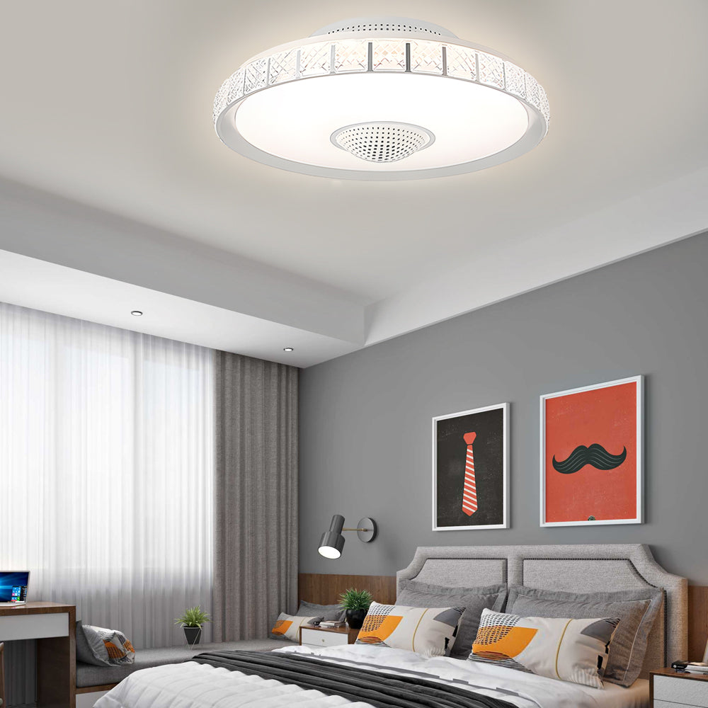 19 69 Bladeless Led Indoor Smart Ceiling Fan With Light And Remote Control