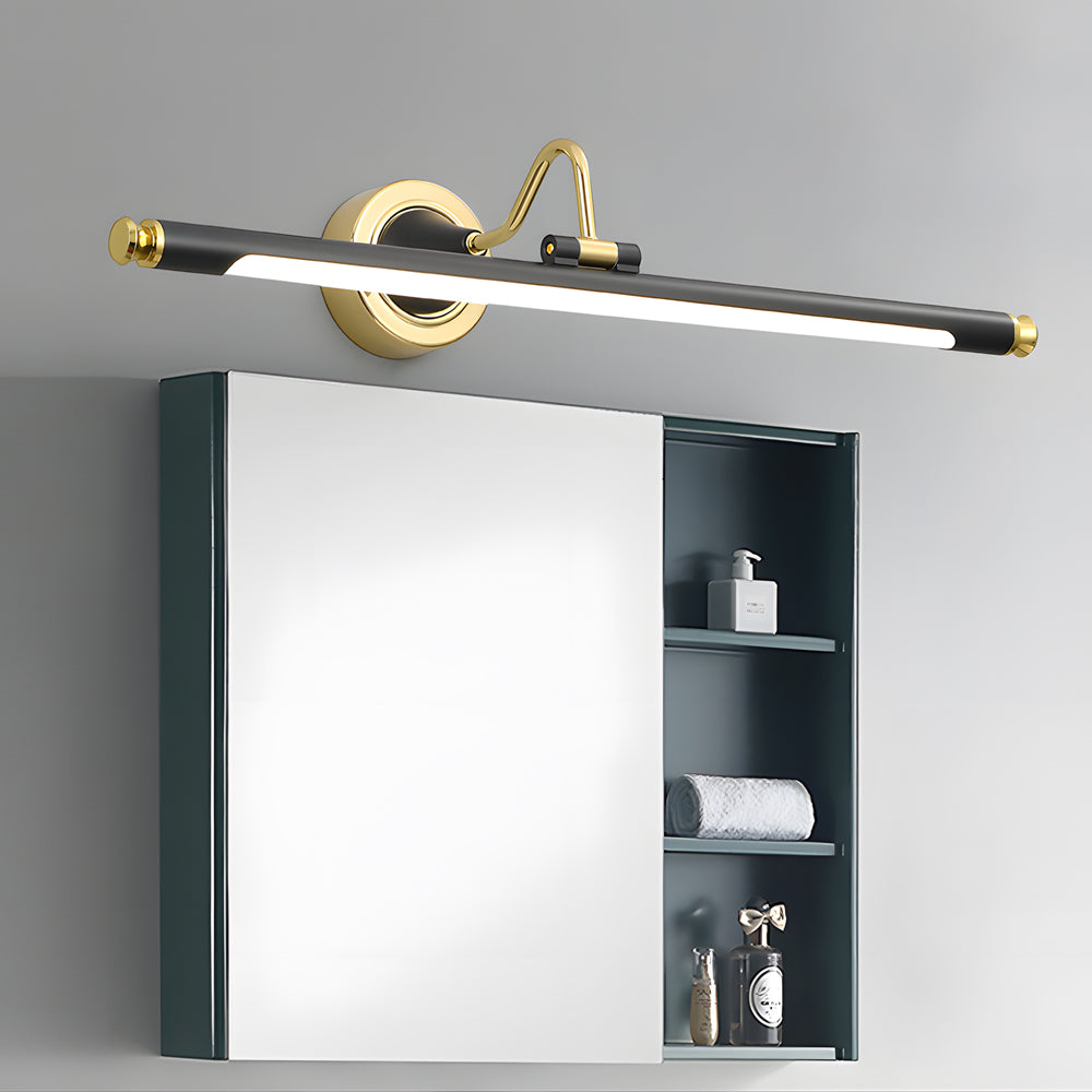 Gold Black Rotatable Linear Led Bathroom Vanity Light