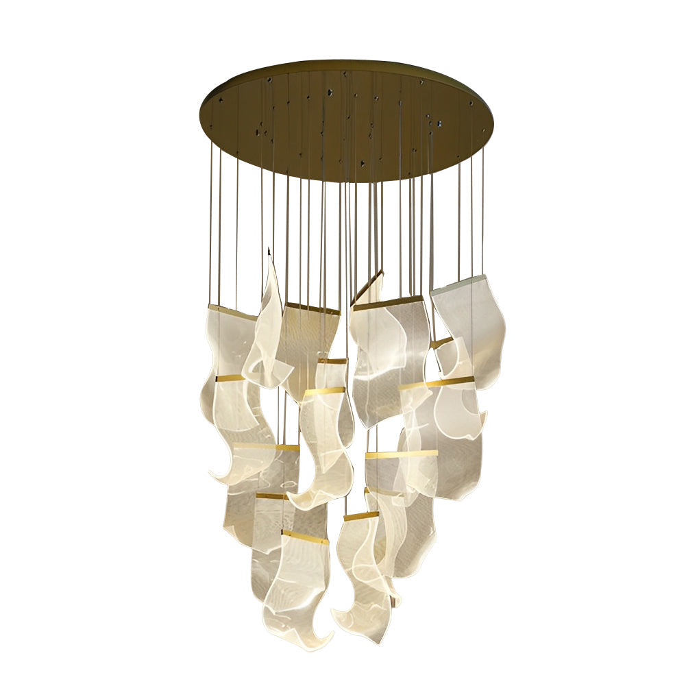 Irregular Curl Led Nordic Chandelier Ha084765