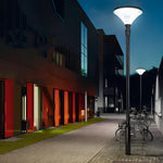 1 Light Black Outdoor Led Solar Lamp Post And Pole Street Light