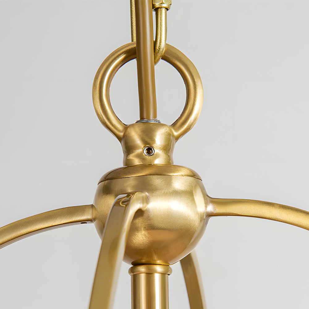 Trapezoid 13 8 Wide Pendant Gold Fixture With White Fabric Shade