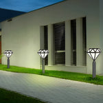 Geometric Black Modern Lawn Lamp Ha077226