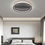 Black Glass Led Flush Mount Ceiling Light