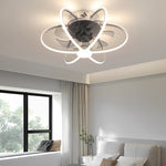 Flower Bladeless Ceiling Fans With Remote Ha082877