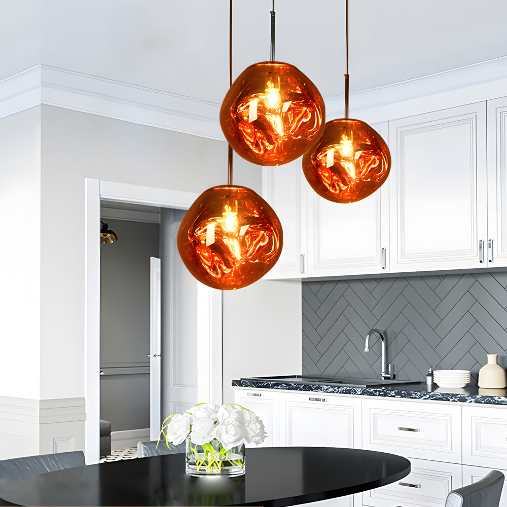 Irregular Glass Ball Pendant Light Li002796