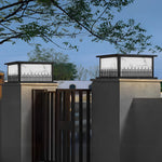 Square Solar Fence Post Lights Ha085236