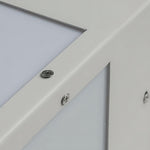 Geometric Pyramid LED Floor Lamp in Stainless Steel for Outdoor and Modern Interiors