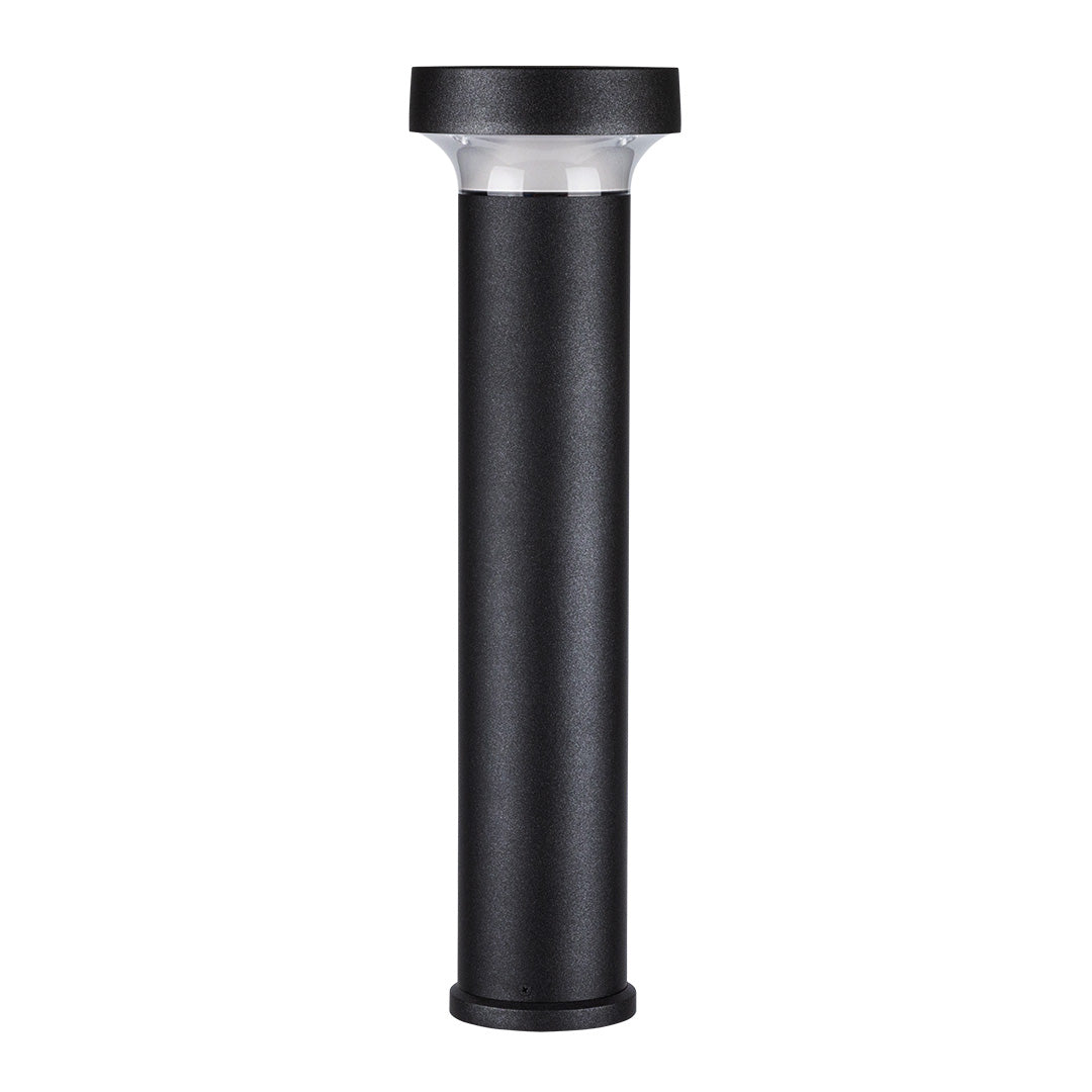 Modern Black Bollard Light for Pathways & Gardens