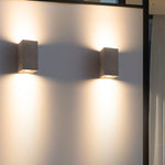 Terrazzo Outdoor Up and Down Wall Light in Black or White
