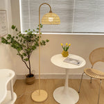 Rattan Bend Floor Lamp
