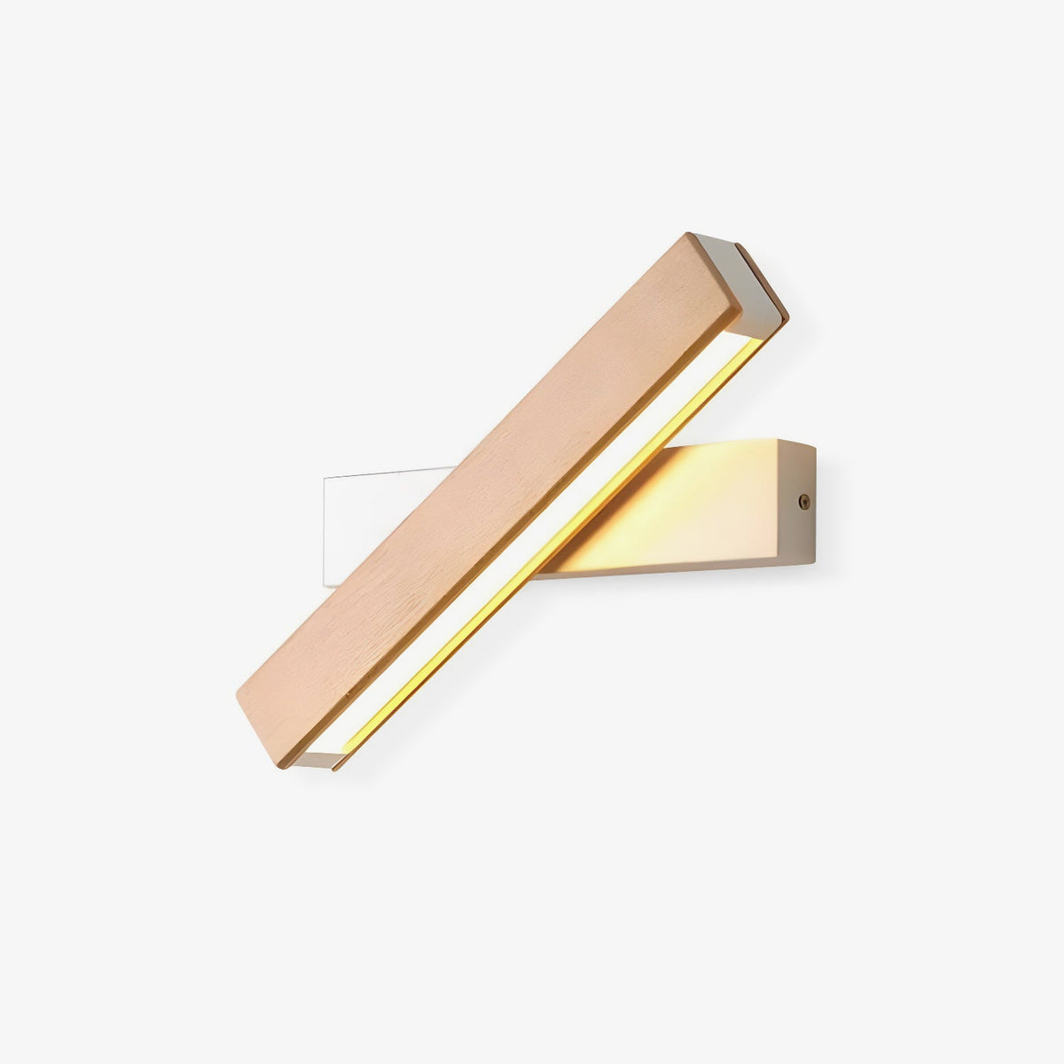 Luca Angle LED Wall Sconce in Natural Wood Finish