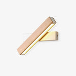 Luca Angle LED Wall Sconce in Natural Wood Finish